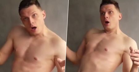 Co on wyprawia?! Wideo z duszącym się Adamem Fidusiewiczem trafiło do sieci. Ciężko patrzeć na te męki