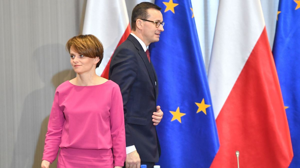 Jadwiga Emilewicz i Mateusz Morawiecki