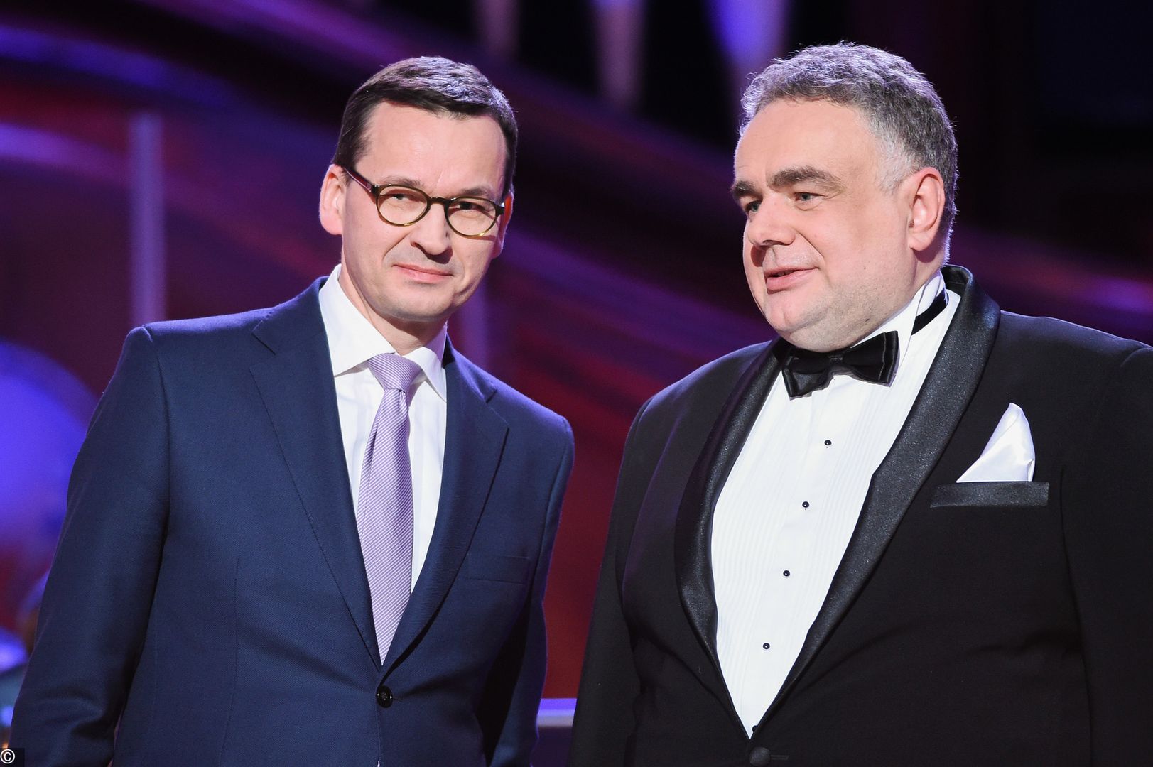 Premier Mateusz Morawiecki i Tomasz Sakiewicz