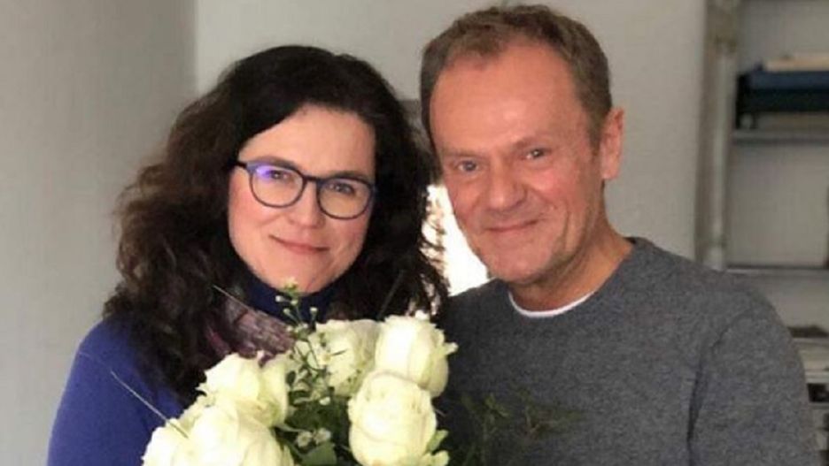 Aleksandra Dulkiewicz i Donald Tusk (zdjęcie z marca 2019).