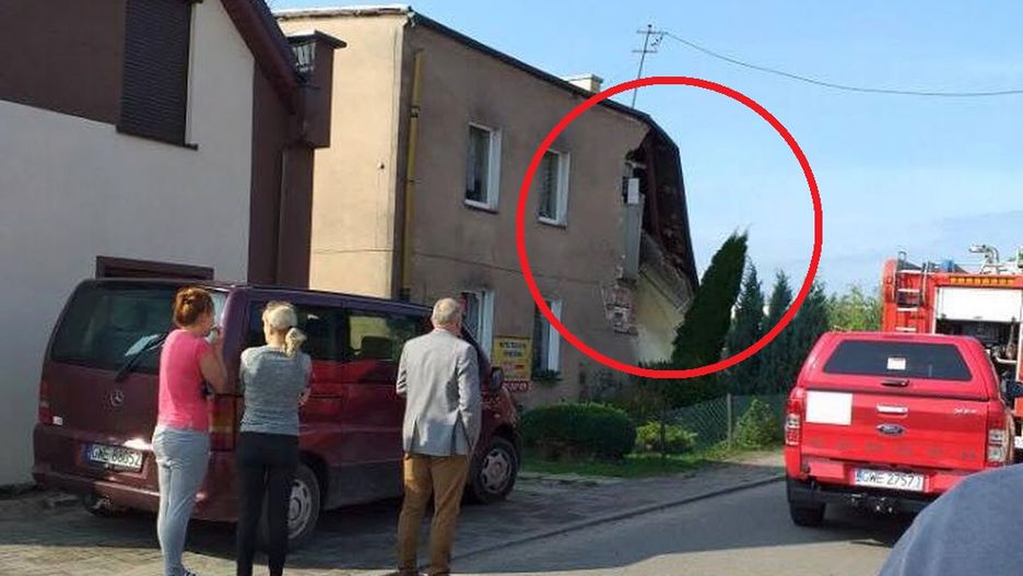 Wybuch gazu w Choczewie. Straż pożarna w akcji