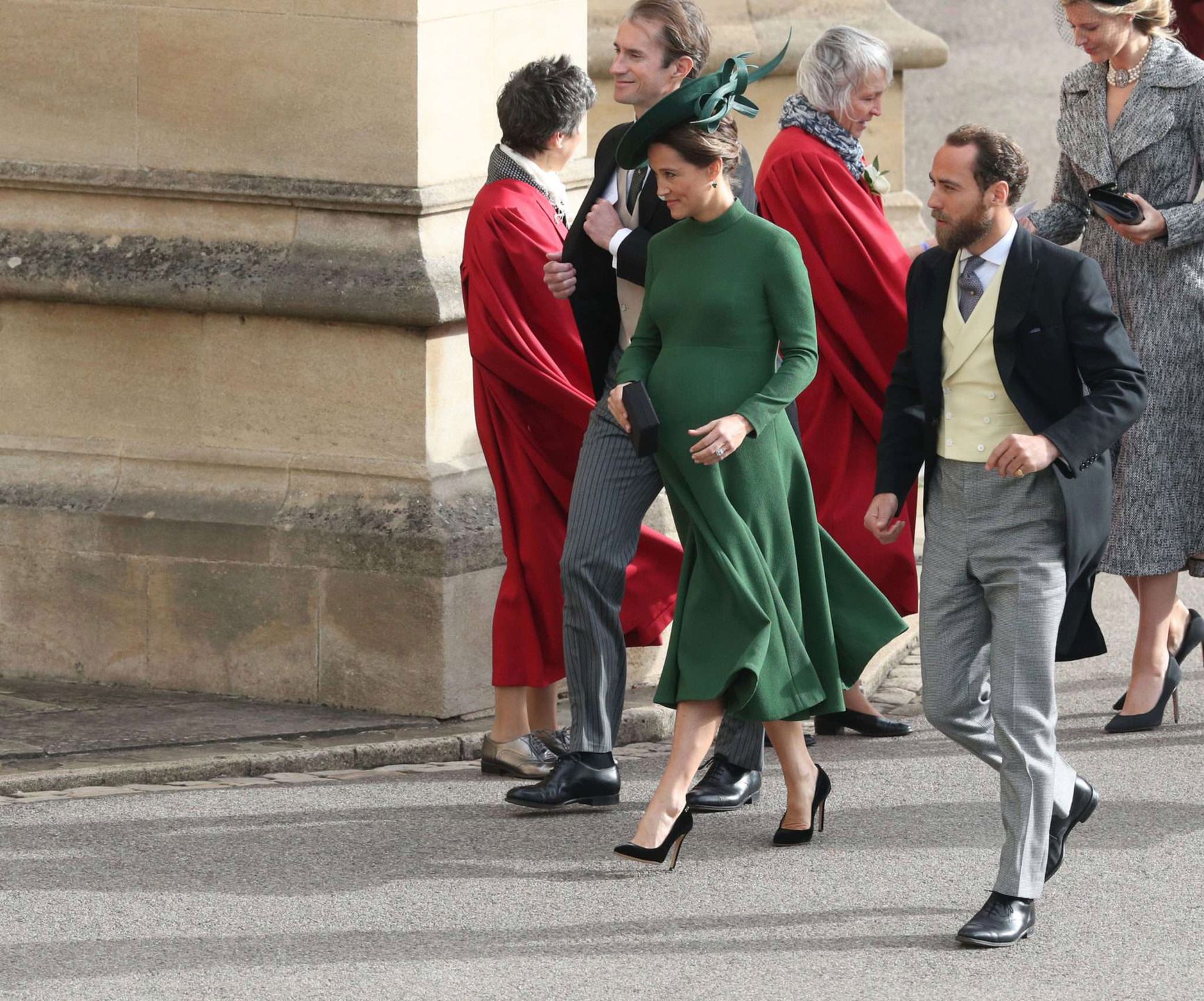 Pippa Middleton w ciąży na slubie księżniczki Eugenii