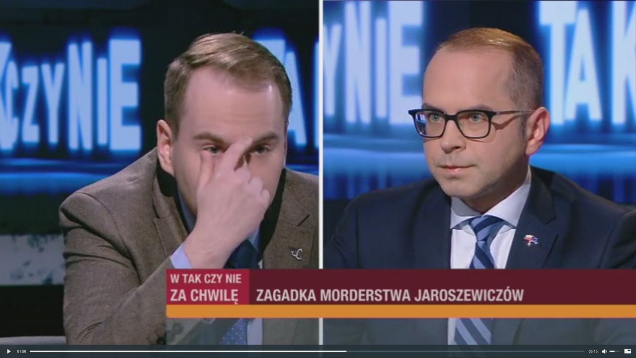 "Niech pan się puknie w głowę! Porównywać posła do hitlerowca?". Awantura w studiu