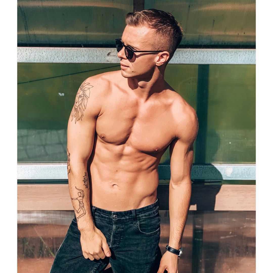 Daniel Borzewski - Mister Polski 2019 bez koszulki