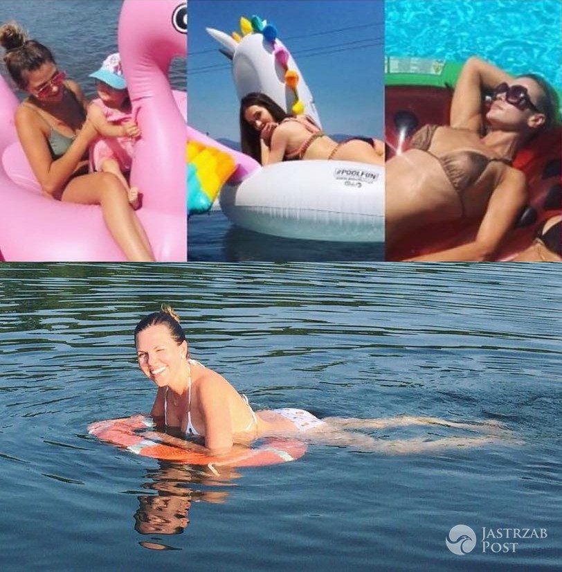 Aleksandra Kwaśniewska na pontonie
