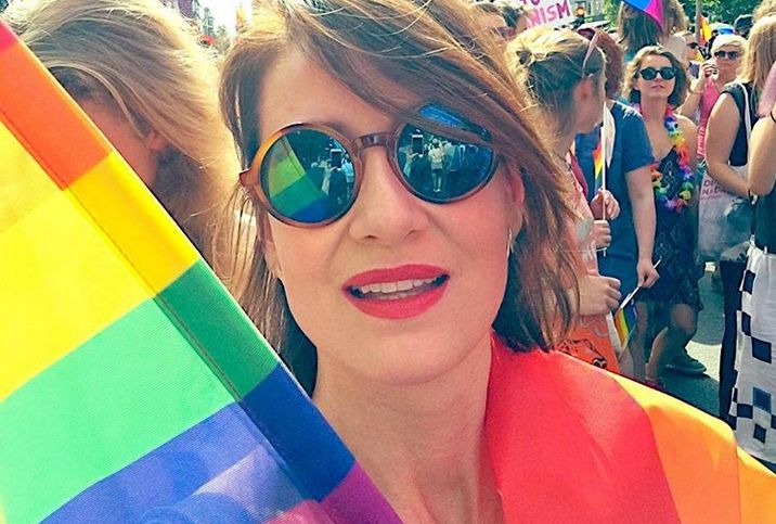 Maja Ostaszewska na paradzie równości. Fanka: "Szkoda, że nienarodzonych dzieci tak pani nie broni"