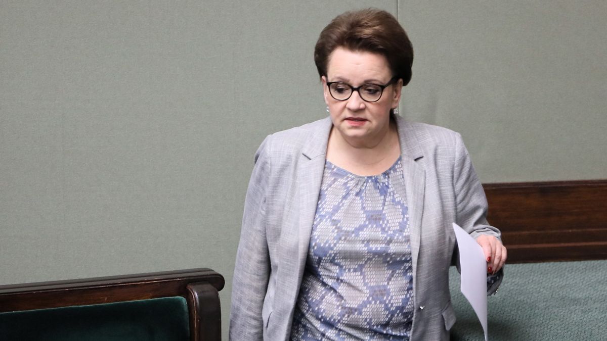 Warszawa, 04.04.2019. Minister edukacji Anna Zalewska w Sejmie.