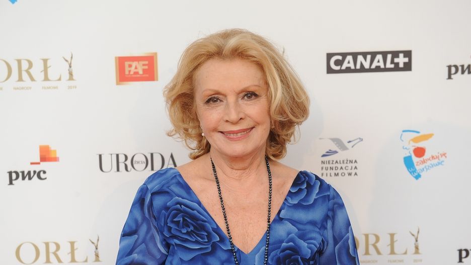 Ewa Wiśniewska na rozdaniu Orłów 2019
