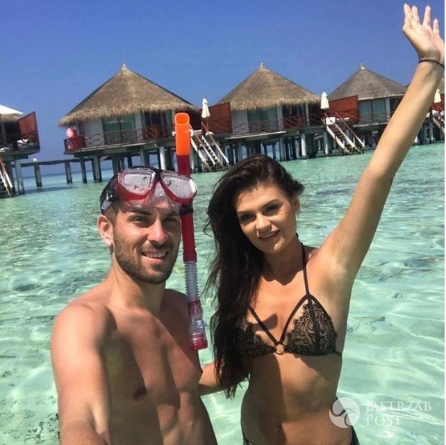 Maciej Makuszewski i Oliwia Makuszewska na Malediwach