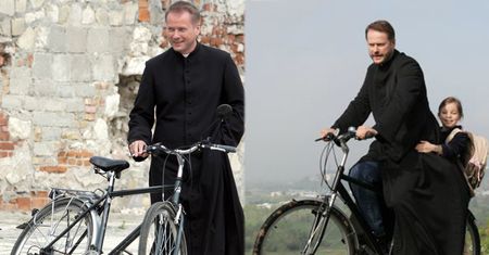 Ojciec Mateusz zajeżdża swoje rowery