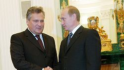 Władimir Putin i Aleksander Kwaśniewski