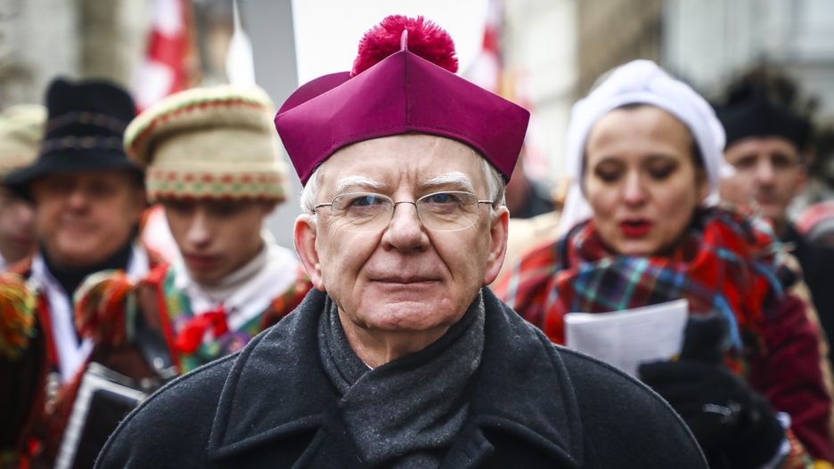 Abp Marek Jędraszewski na Orszaku Trzech Króli w Krakowie