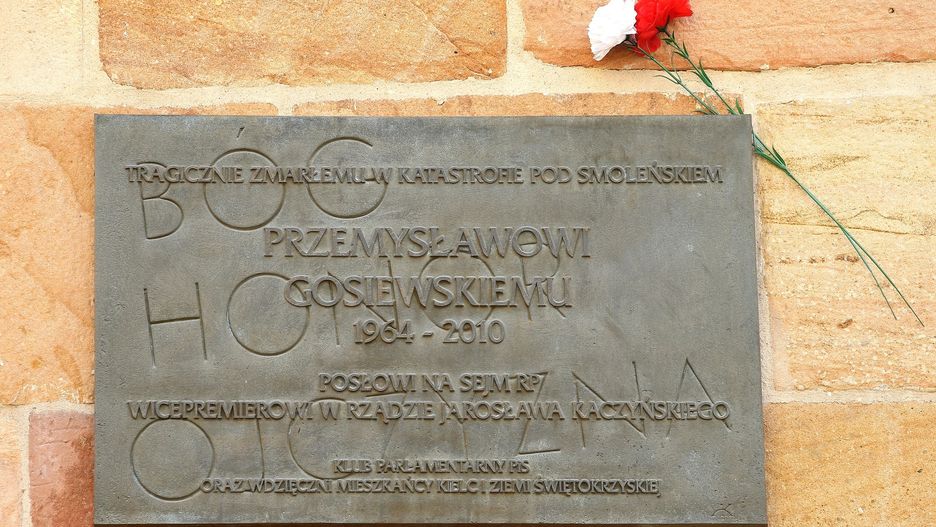 Przemysław Gosiewski ma już w Kielcach tablicę pamiątkową