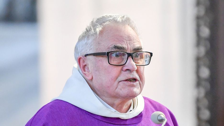 O. Wiśniewski w czasie mszy za zamordowanego Pawła Adamowicza
