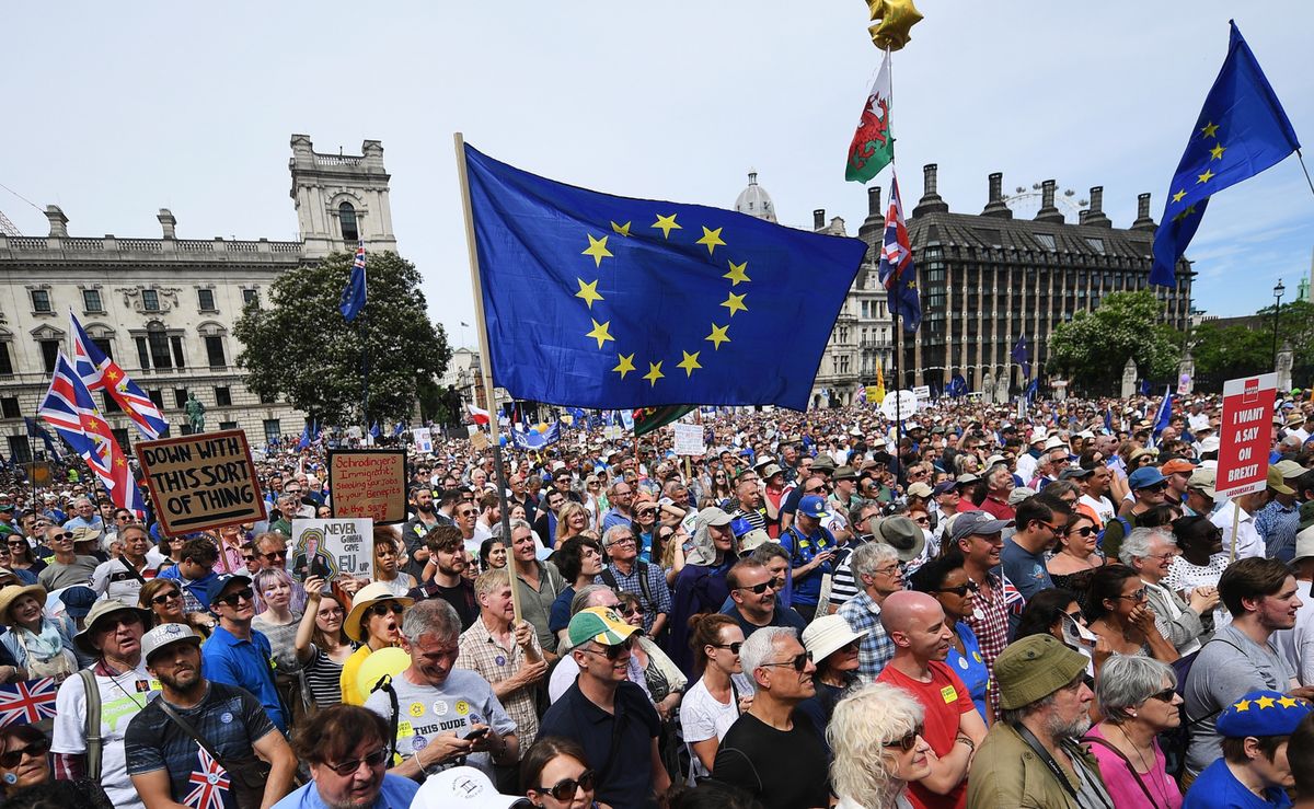 Brytyjczycy wychodzą na ulicę. Protestują przeciwko Brexitowi