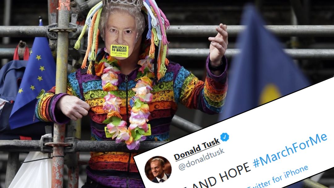 W demonstracjach w centrum Londynu uczestniczą setki tysięcy osób