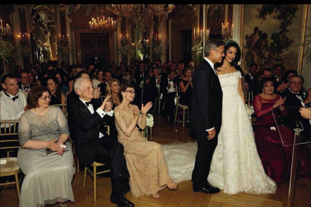 Amal Alamuddin i George Clooney
Fot. screen z Vanity Fair