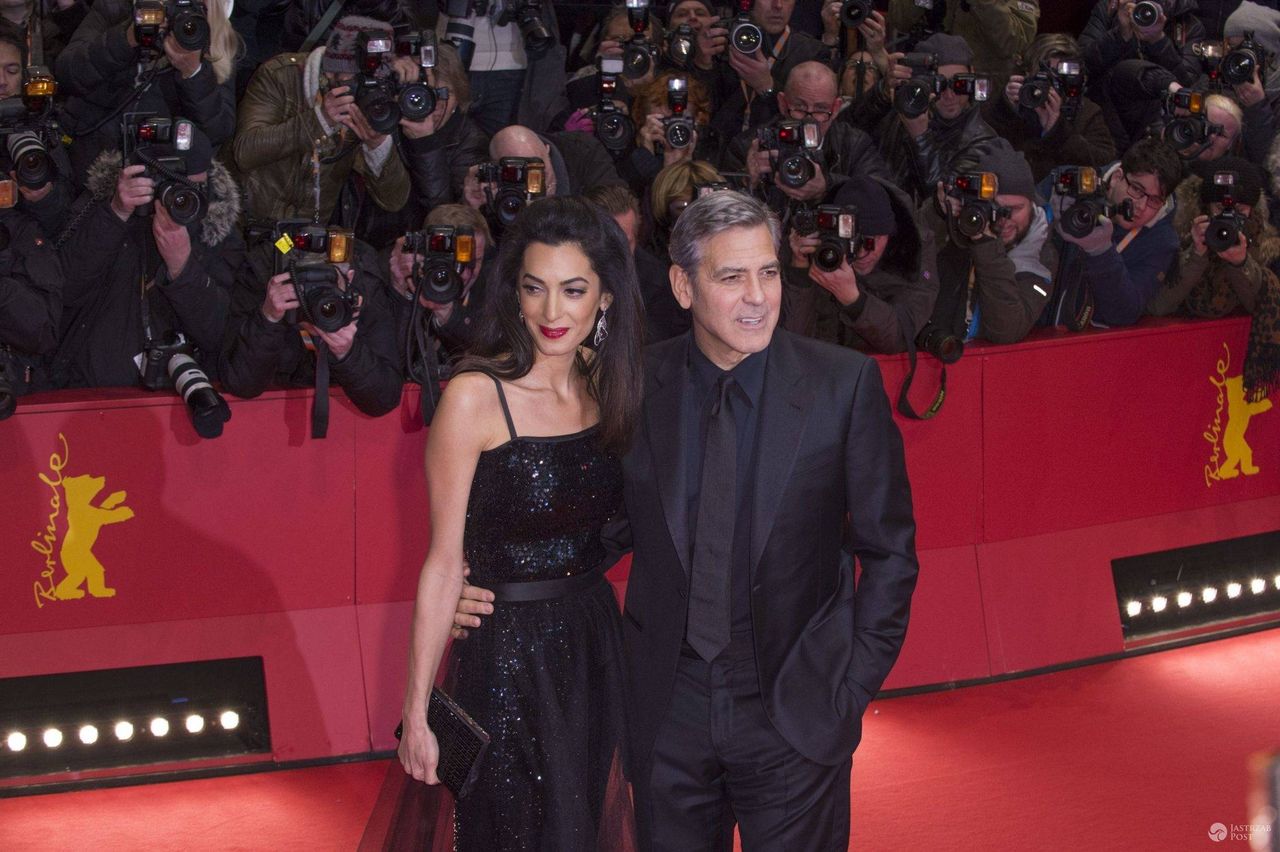 Amal Clooney i George Clooney, ceremonia otwarcia Berlinale 2016 (fot. ONS)