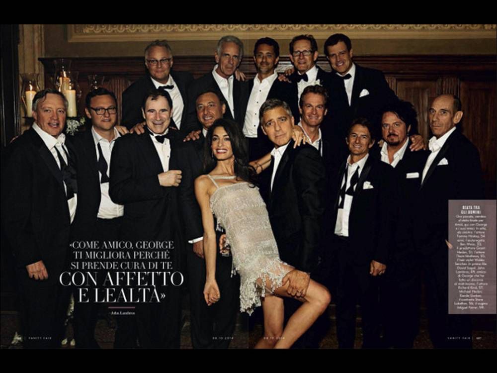 Amal Alamuddin i George Clooney
Fot. screen z Vanity Fair