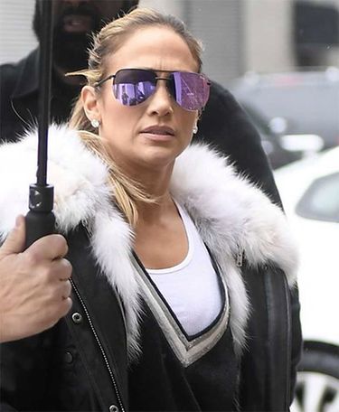 Jennifer Lopez w drodze na sesję zdjęciową