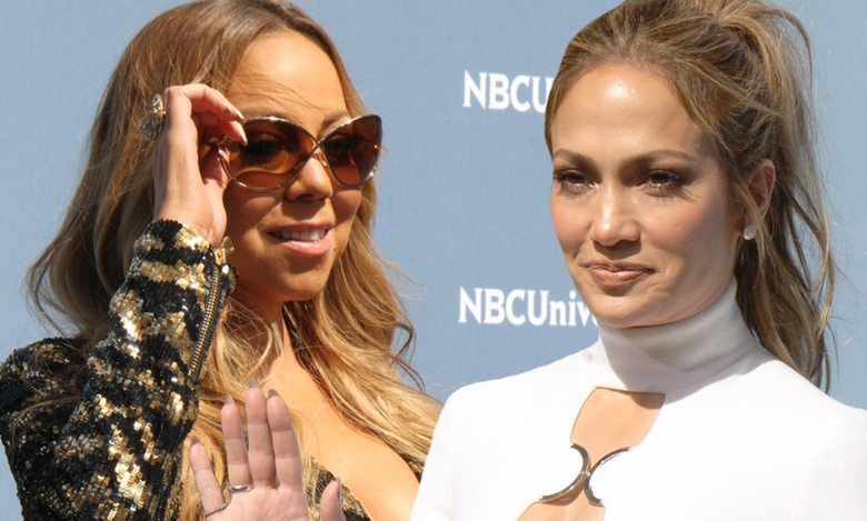 Minisukienki, głębokie dekolty... Mariah Carey i Jennifer Lopez w podobnym stylu na tej samej imprezie