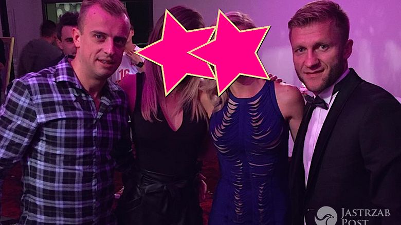 Kuba Błaszczykowski i Kamil Grosicki z żonami