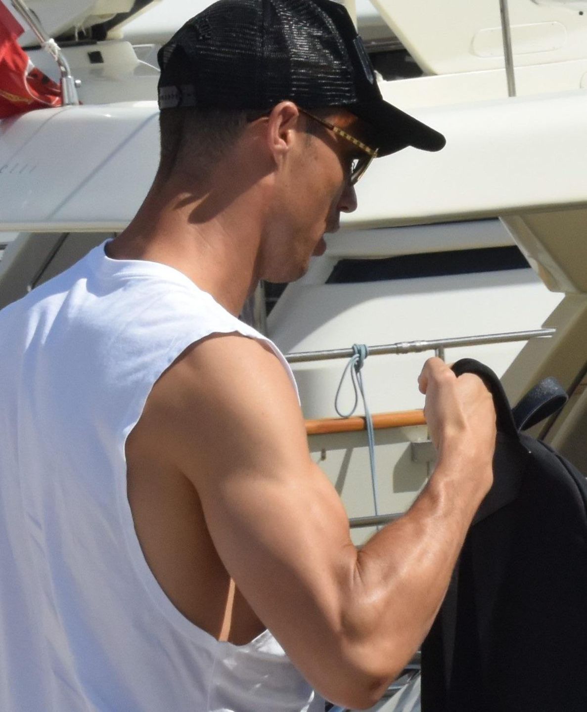 Cristiano Ronaldo na jachcie