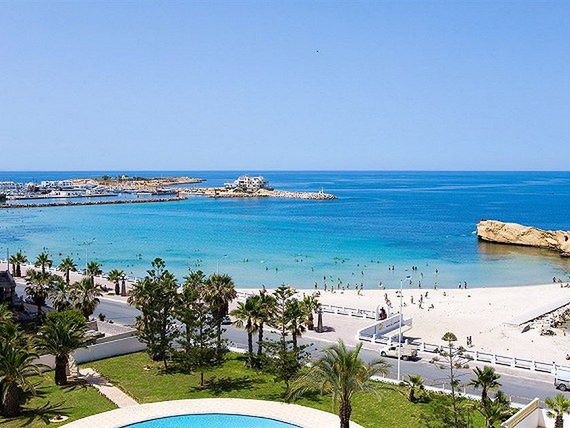 Plaża przy hotelu Delphin El Habib w Tunezji 