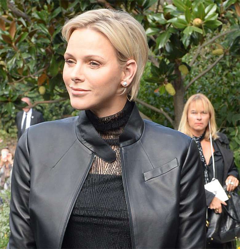 Księżna Charlene - Paris Fashion Week 2018