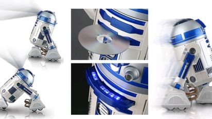 Projektor i DVD R2D2 - na filmie 1