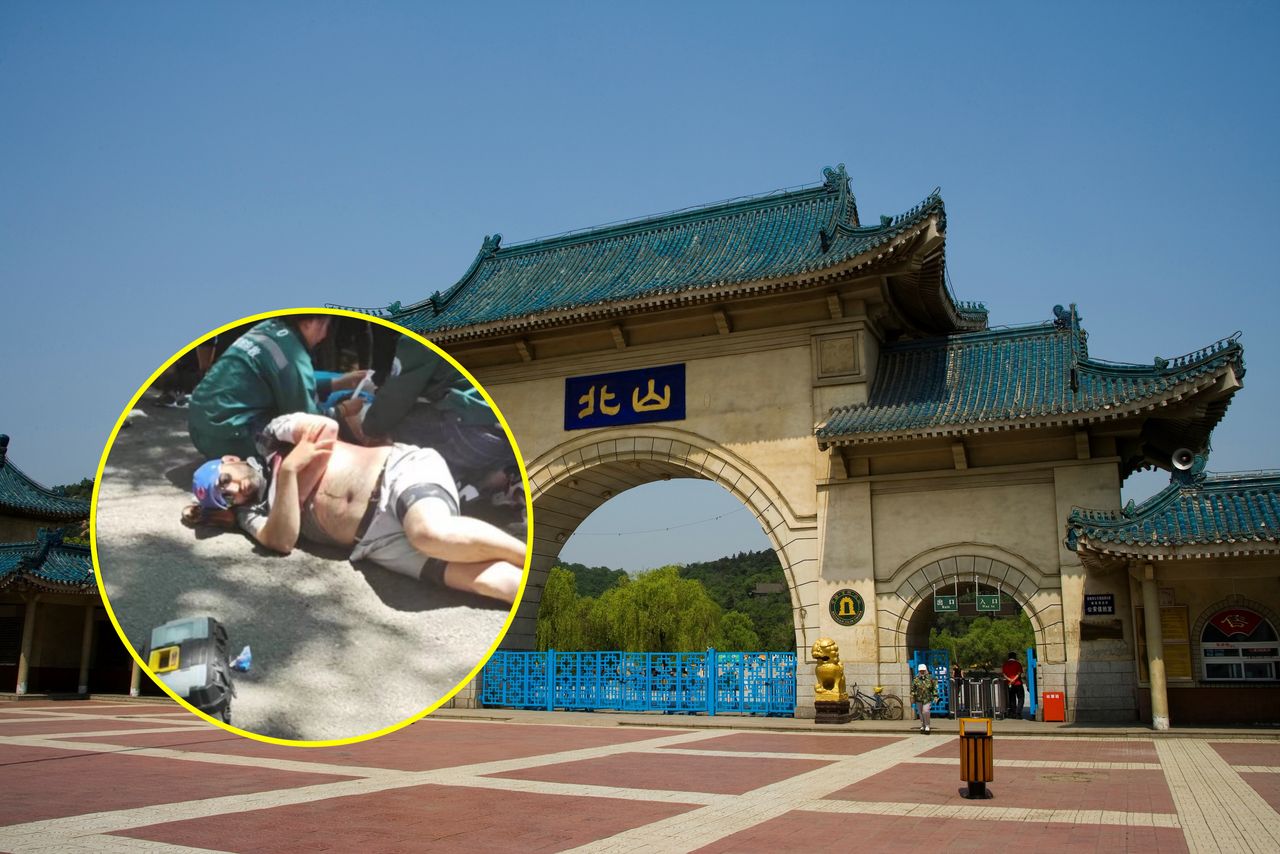 Tourists wounded in shocking knife attack at Chinese park