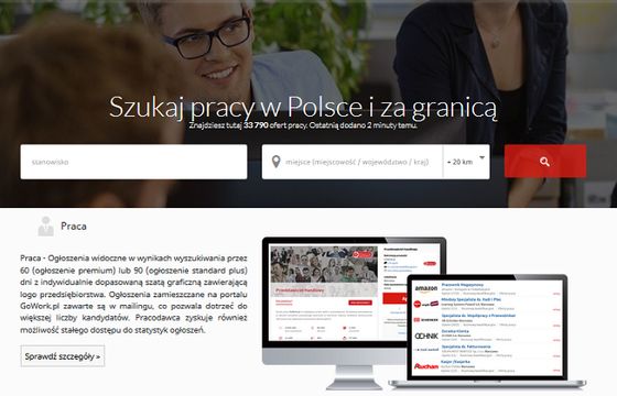 Gowork.pl przed pracą na OLX i Pracuj.pl, najmniej zyskał Linkedin (TOP10)