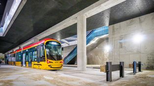 Tramwaj zjechał pod ziemię. Tak testowano nową trasę w Warszawie