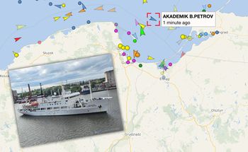 Rosyjski statek szpiegowski w polskiej strefie na Bałtyku