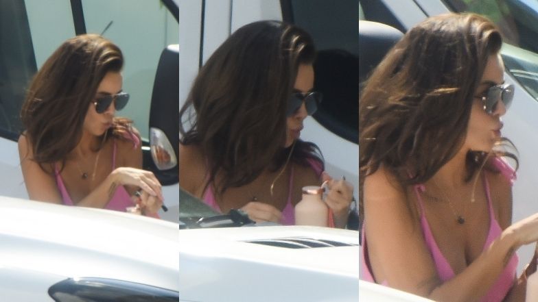 Natalia Siwiec zajada przekąski w drodze do kliniki medycyny estetycznej