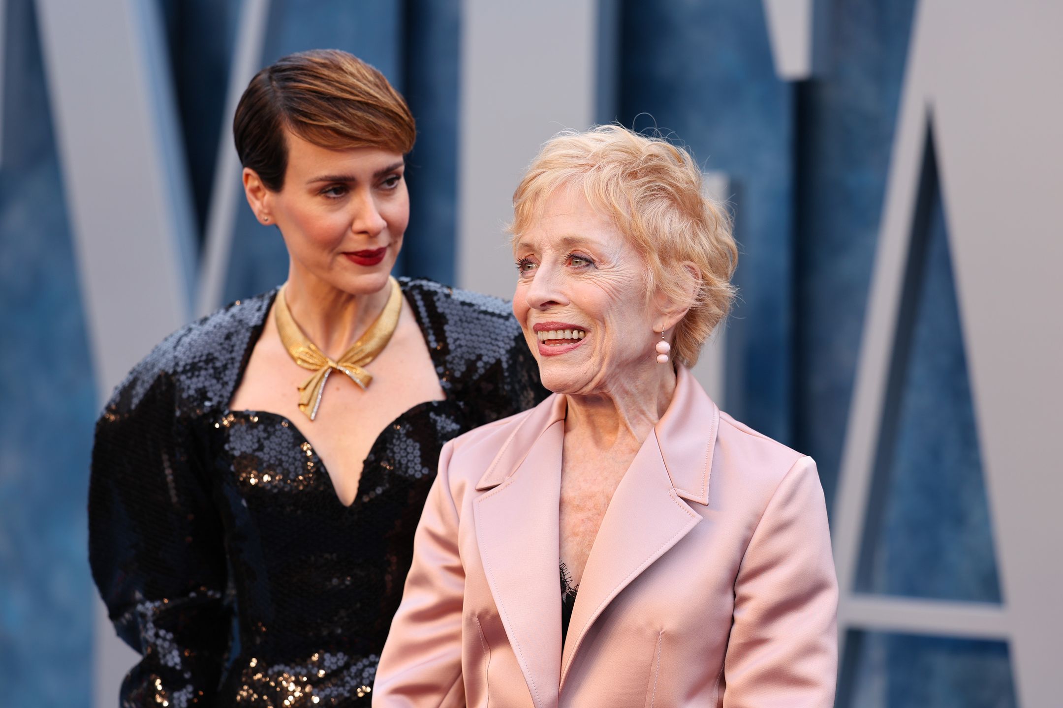 Sarah Paulson i Holland Taylor pozują na oscarowej imprezie 