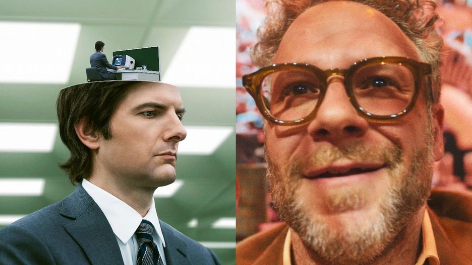 Źrodło fot. Rozdzielenie, Dan Erickson, Apple TV+, 2022 / The Studio, Seth Rogen, Apple TV+, 2025