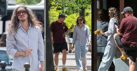"Zwyczajny" Michał Szpak maszeruje do warzywniaka z tajemniczym towarzyszem (ZDJĘCIA)