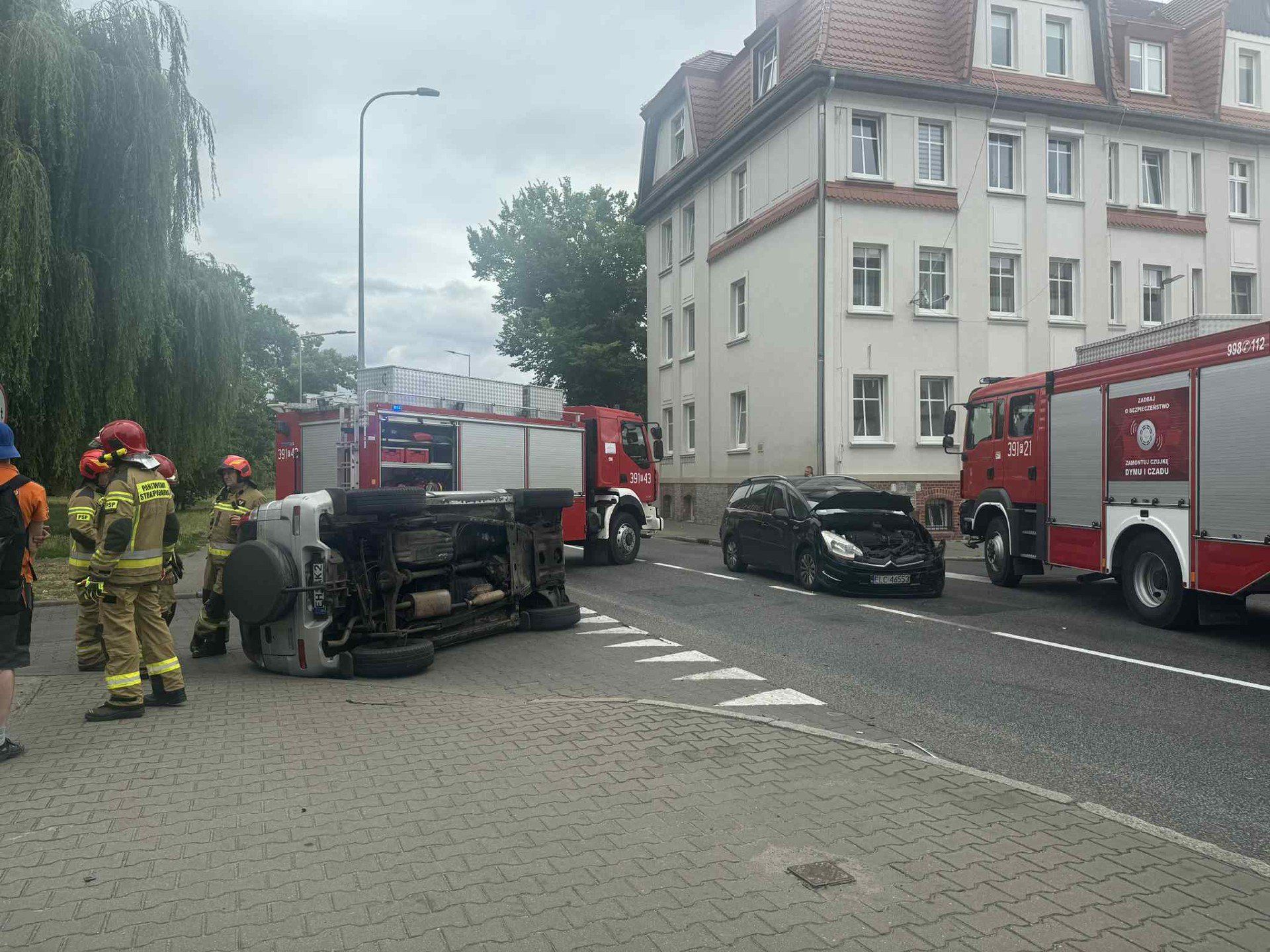 Wypadek w Słubicach.