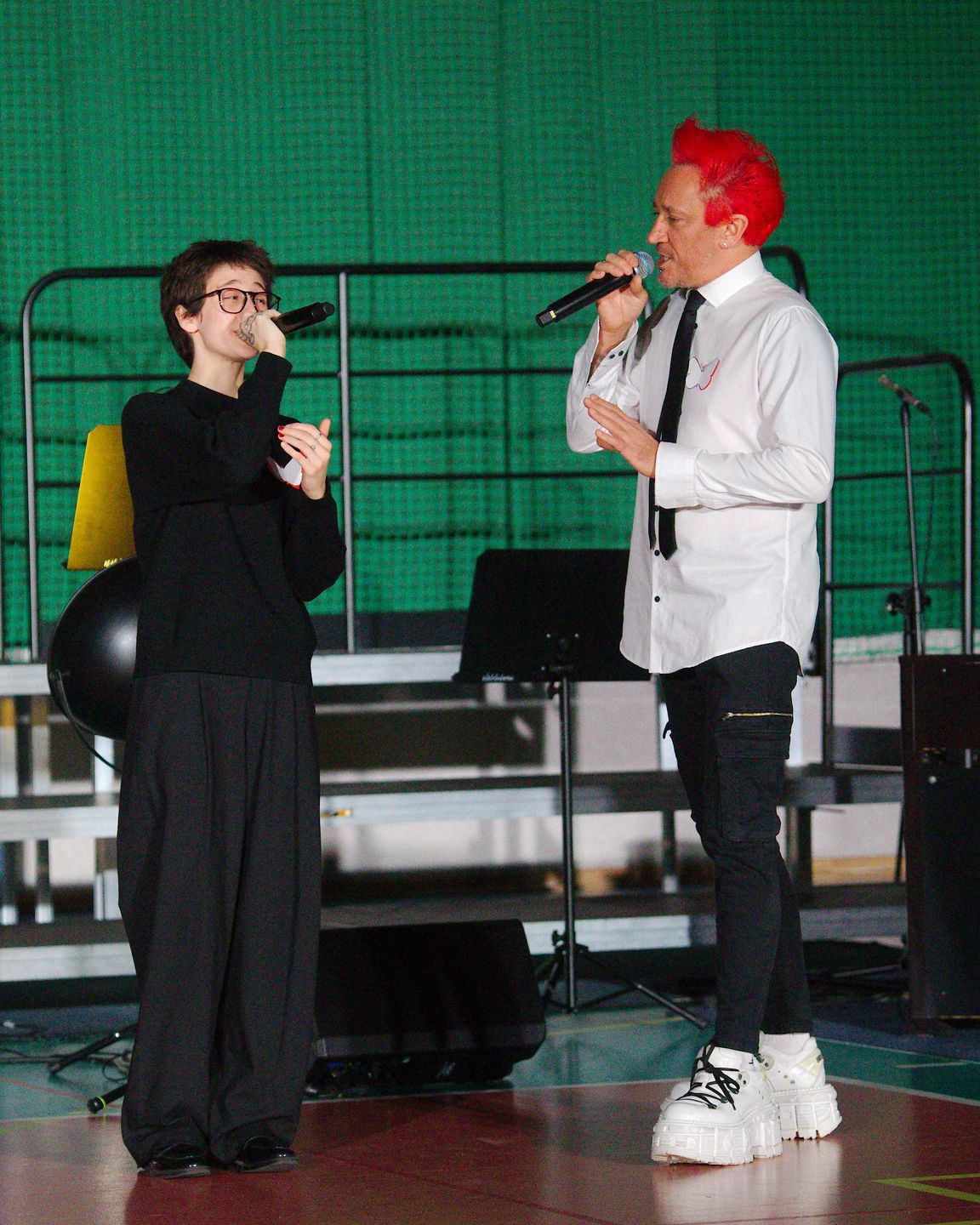 Michał Wiśniewski z córką Etiennette