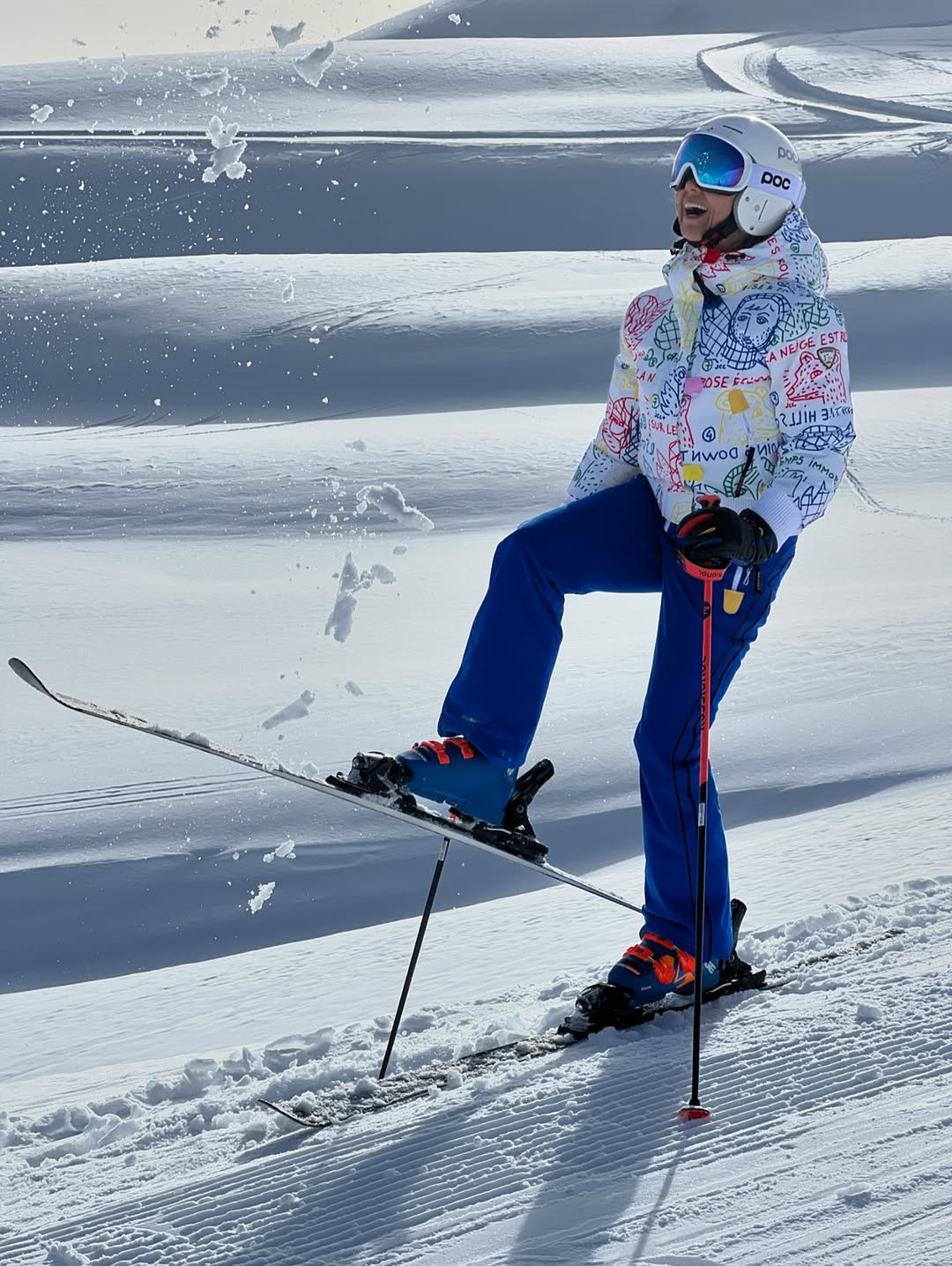 Kinga Rusin suszy zęby na stoku i rozpływa się nad ukochanym