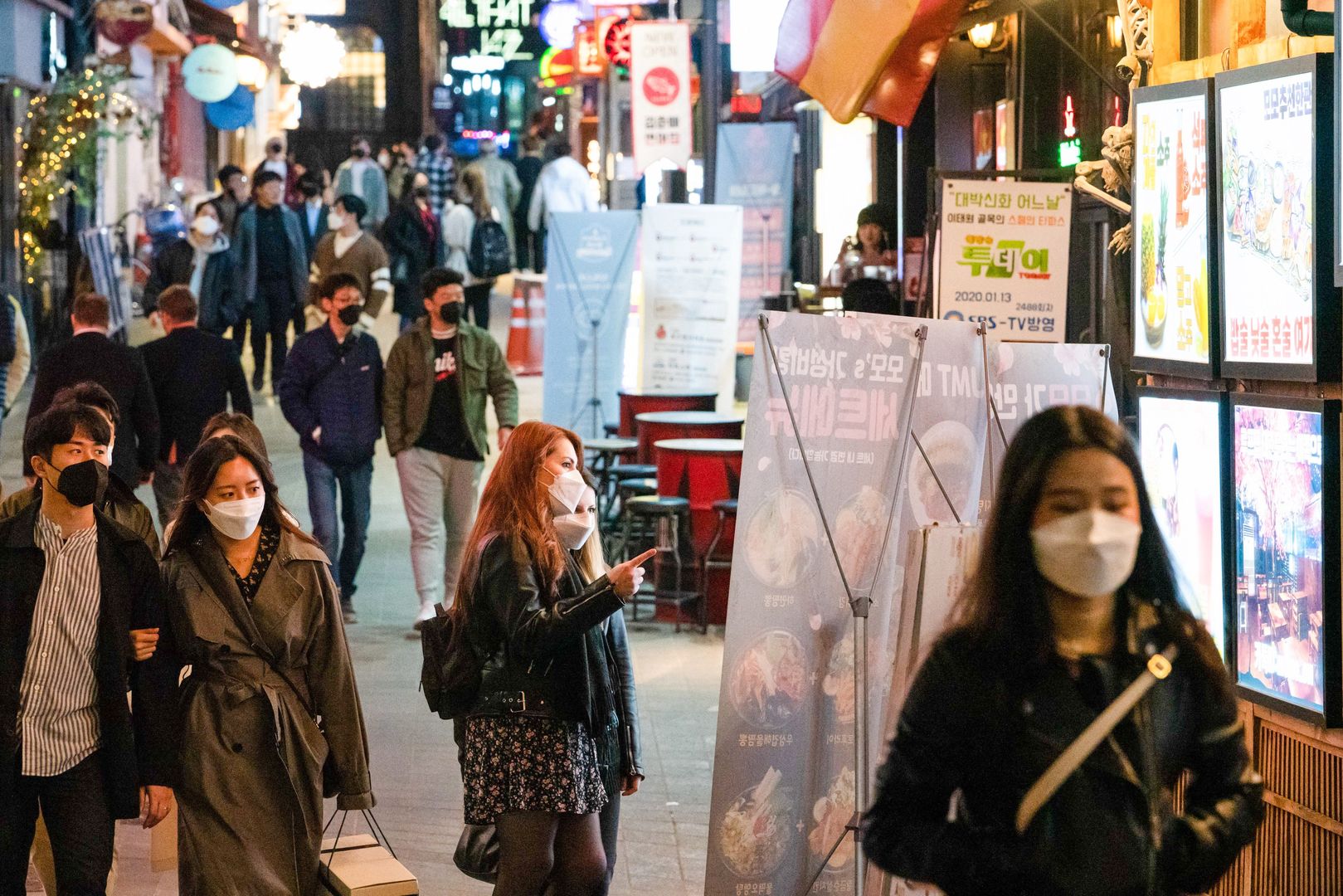 Ulice Seulu w czasie epidemii