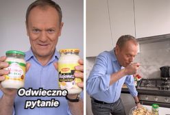 Tusk zadziwił. Nagrał "starcie" majonezów. Oto co mu wyszło