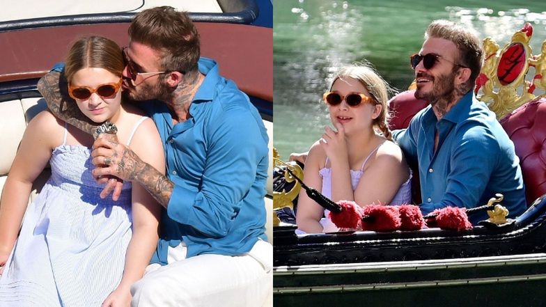 David Beckham z córką "przyłapani" przez paparazzi w Wenecji 