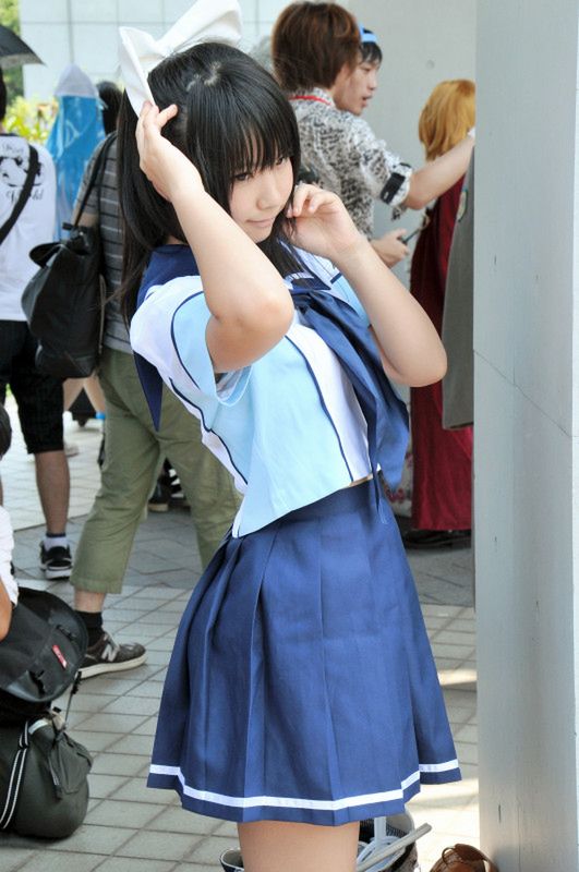 Śliczne azjatki z tokijskiego konwentu Comiket 6