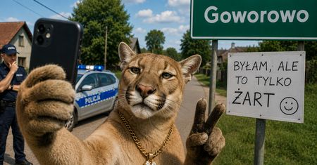 Puma w gminie Goworowo? Alarm okazał się żartem mieszkańca