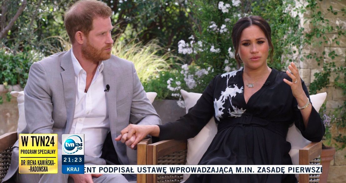 Wywiad z Meghan i Harrym można było obejrzeć w Polsce na TVN24