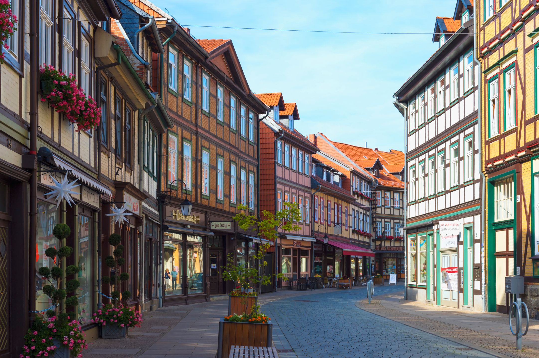 Kolorowe budynki w Wernigerode