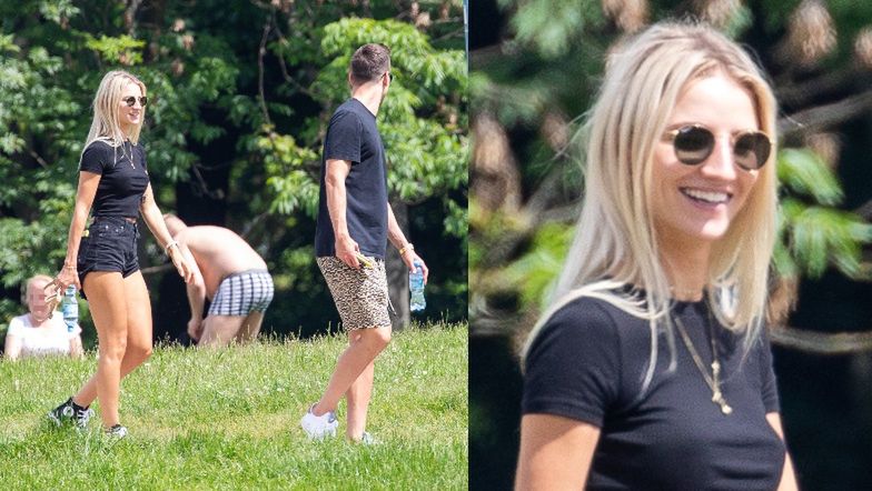 Arkadiusz Milik i Agata Sieramska