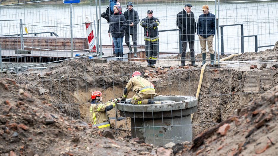 Zalany kompleks św. Ducha z XIII wieku w Toruniu